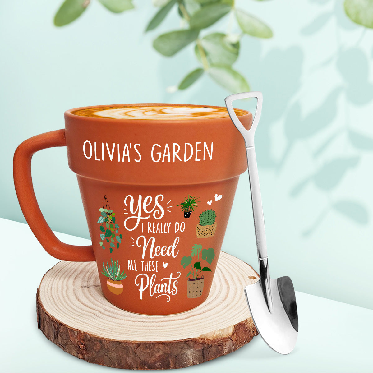 Custom Christmas & Birthday Keepsake Gift • Just One More Plant - Personalized Plant Pot Mug