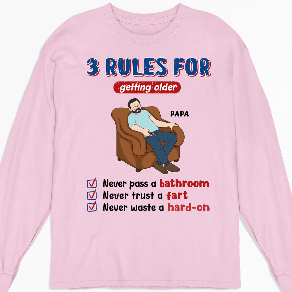 Custom Father's Day, Special Gift for Dad & Grandpa • Grandpa Rules Laugh Leak Repeat - Personalized Shirt