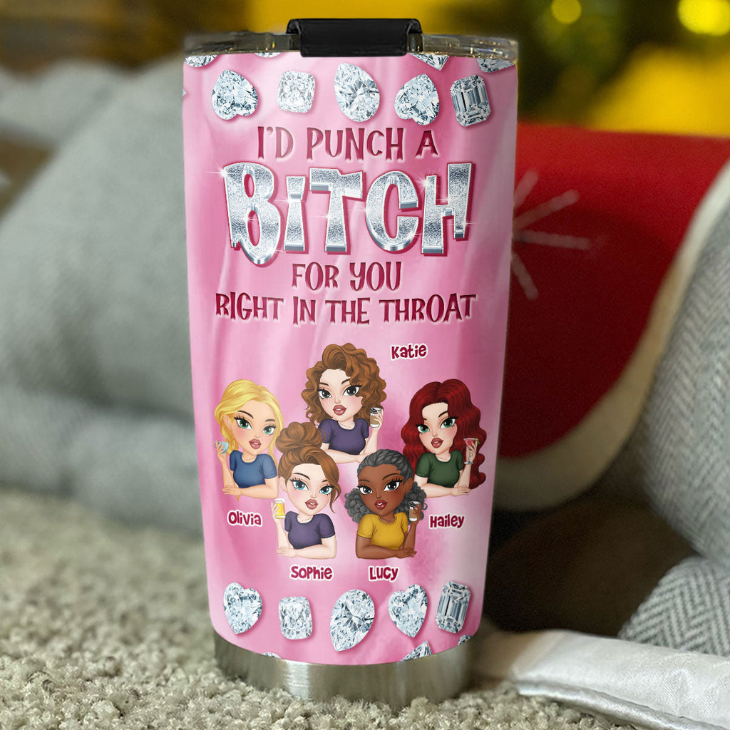 Custom Christmas Birthday Gifts For Best Friend • Besties Forever Gemstones - Personalized Tumbler