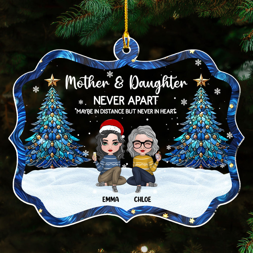 Custom Family Ornament, Christmas Gift for Family Members •  Christmas With Relative - Personalized Acrylic Ornament