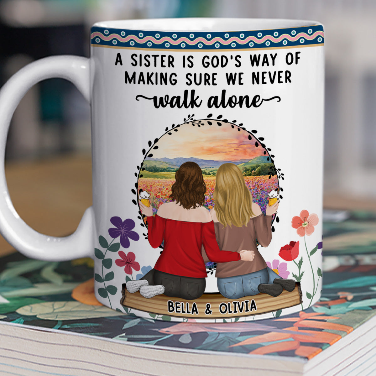 Custom Best Friend, Christmas & Birthday Friendship Keepsake Gift • Our Friendship Is A Treasure I Cherish - Personalized Coffee Mug