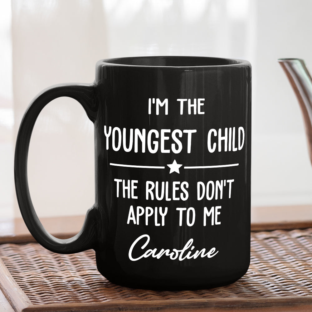 Custom Christmas & Birthday Gift for Brother & Sister • Birth Order Says It All - Personalized Coffee Mug