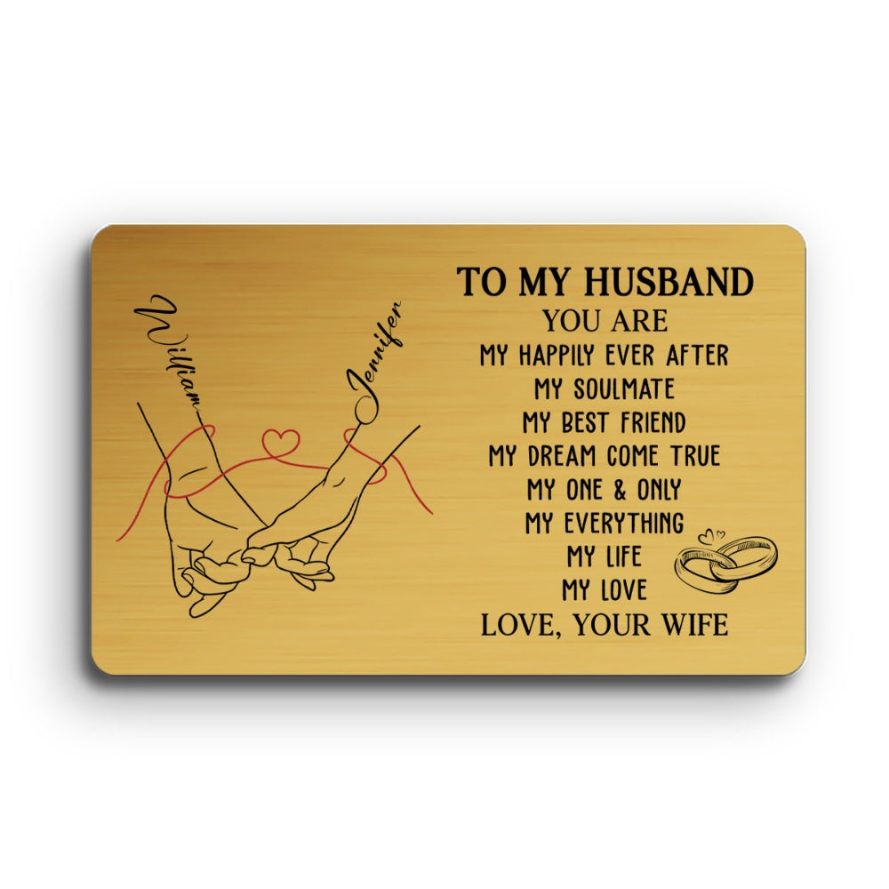 My Life My Love - Personalized Wallet Card