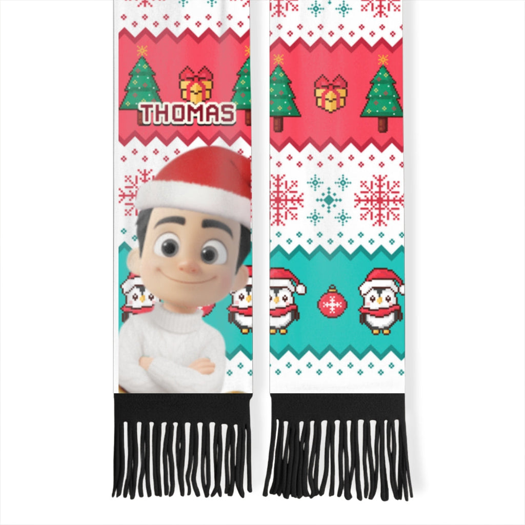 Cute Christmas Character - Personalized Scarf