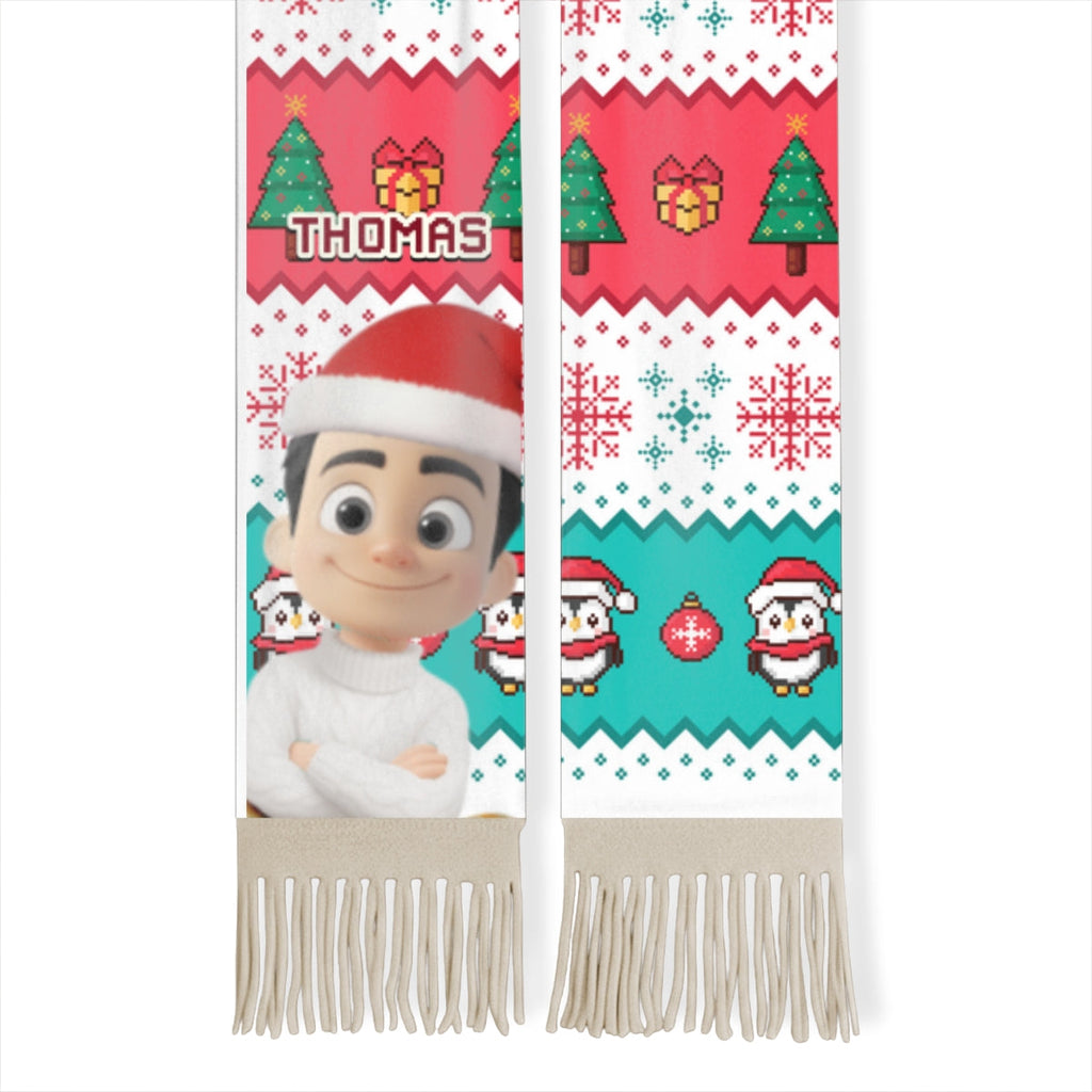 Cute Christmas Character - Personalized Scarf