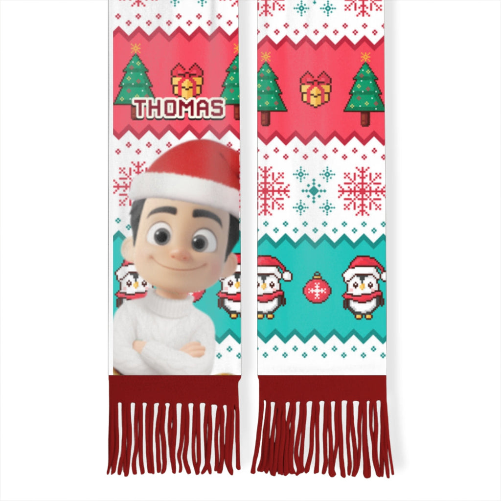 Cute Christmas Character - Personalized Scarf