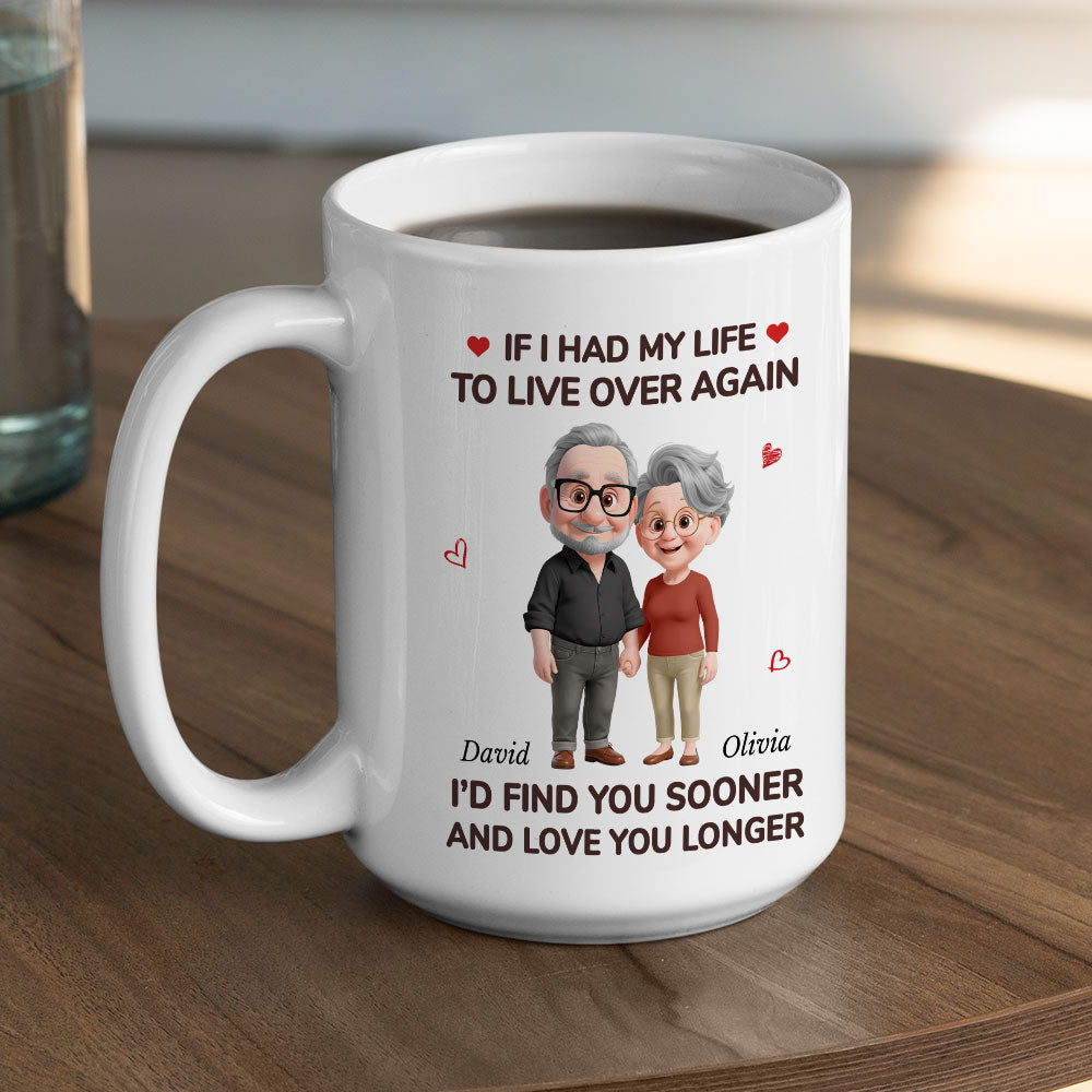 Custom Anniversary Keepsake Gifts For Couple • Love You For Life - Personalized Coffee Mug