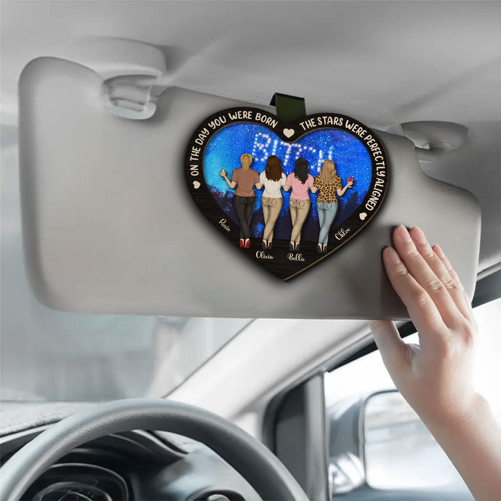 On The Day You Were Born - Personalized Car Visor Clip