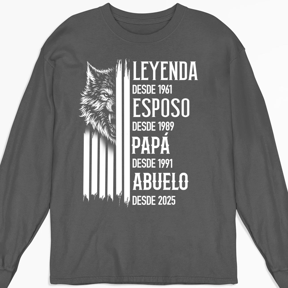 Custom Christmas & Birthday Gift for Dad, Grandpa • El Verdadero Rey – Camiseta Personalizada