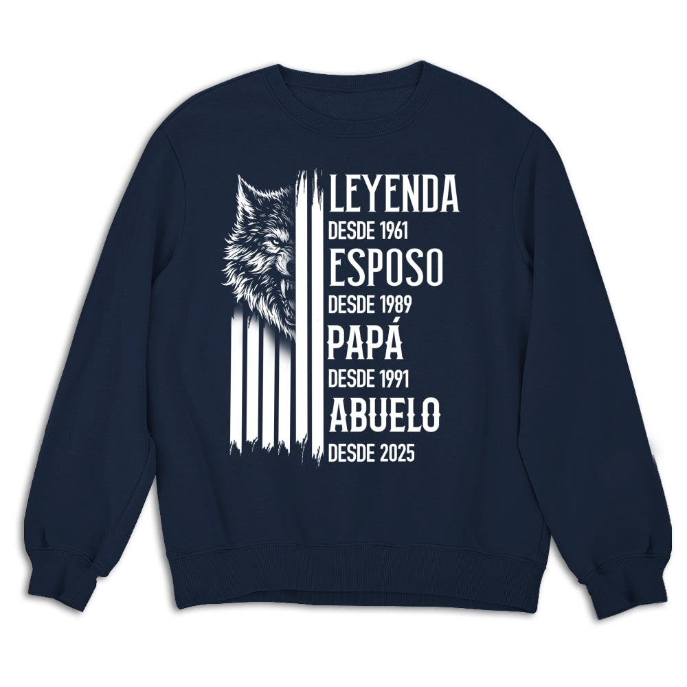 Custom Christmas & Birthday Gift for Dad, Grandpa • El Verdadero Rey – Camiseta Personalizada