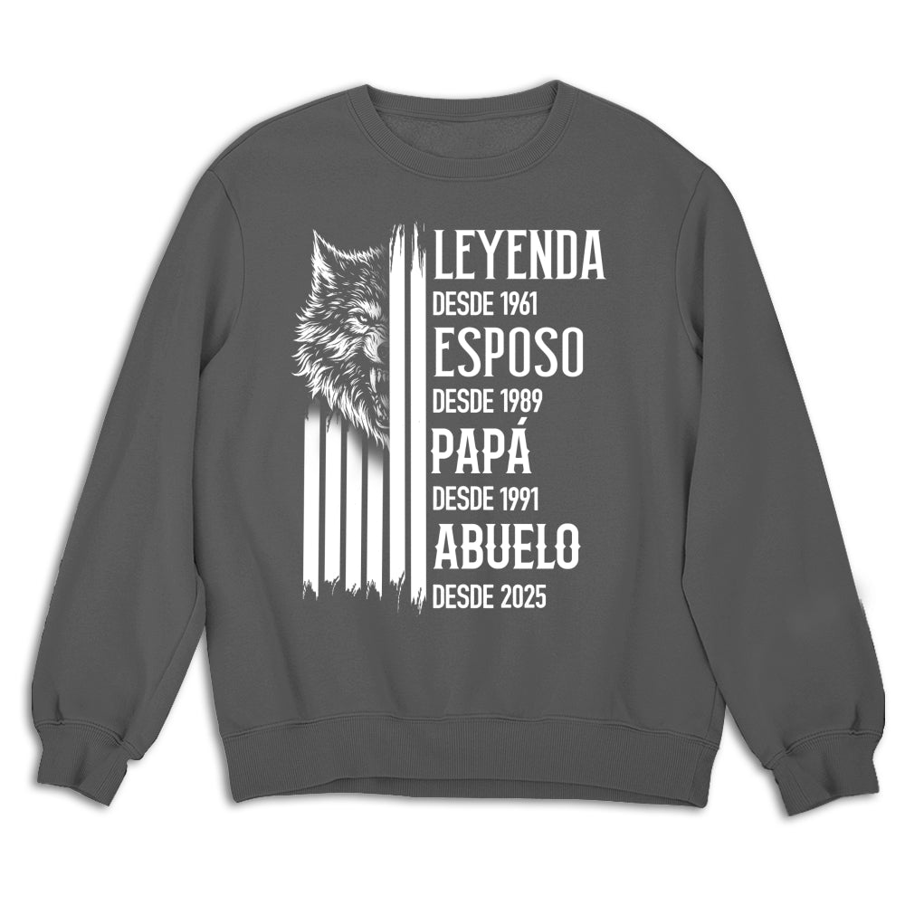 Custom Christmas & Birthday Gift for Dad, Grandpa • El Verdadero Rey – Camiseta Personalizada