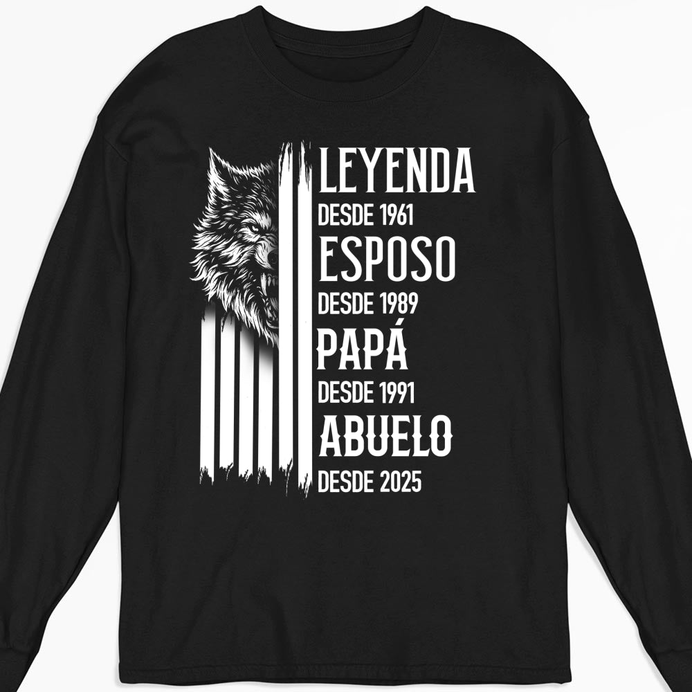 Custom Christmas & Birthday Gift for Dad, Grandpa • El Verdadero Rey – Camiseta Personalizada