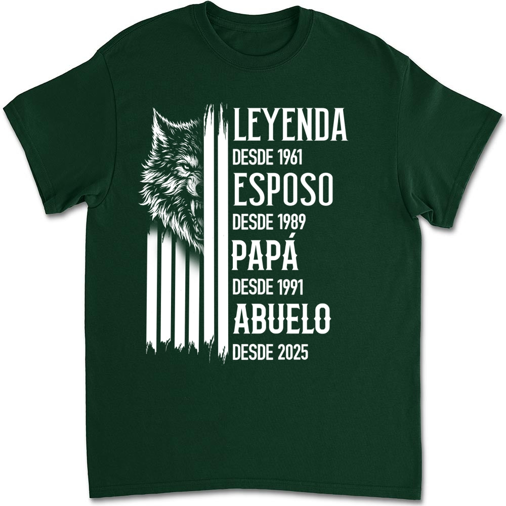 Custom Christmas & Birthday Gift for Dad, Grandpa • El Verdadero Rey – Camiseta Personalizada