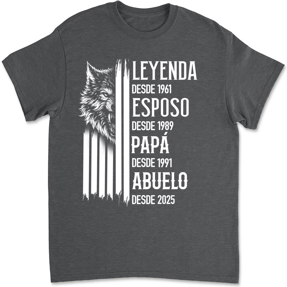 Custom Christmas & Birthday Gift for Dad, Grandpa • El Verdadero Rey – Camiseta Personalizada