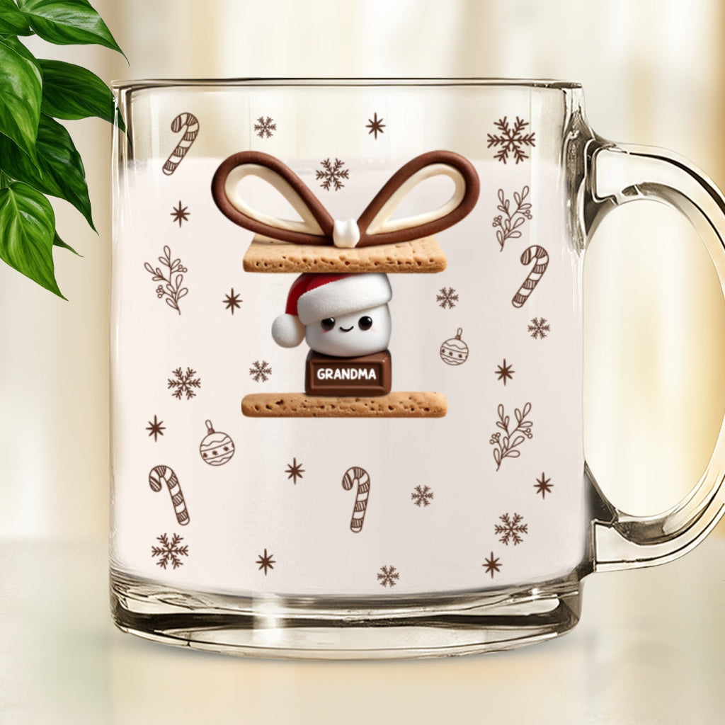 Custom Christmas & Birthday Keepsake Gift • Happy Smores - Personalized Glass Mug