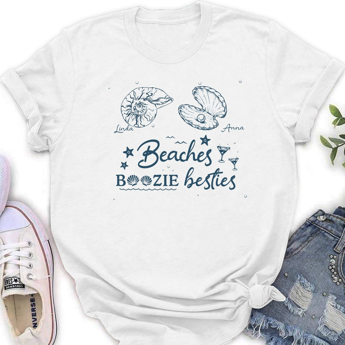 Custom Best Friend, Christmas & Birthday Friendship Keepsake Gift • Ocean Treasures - Personalized Shirt
