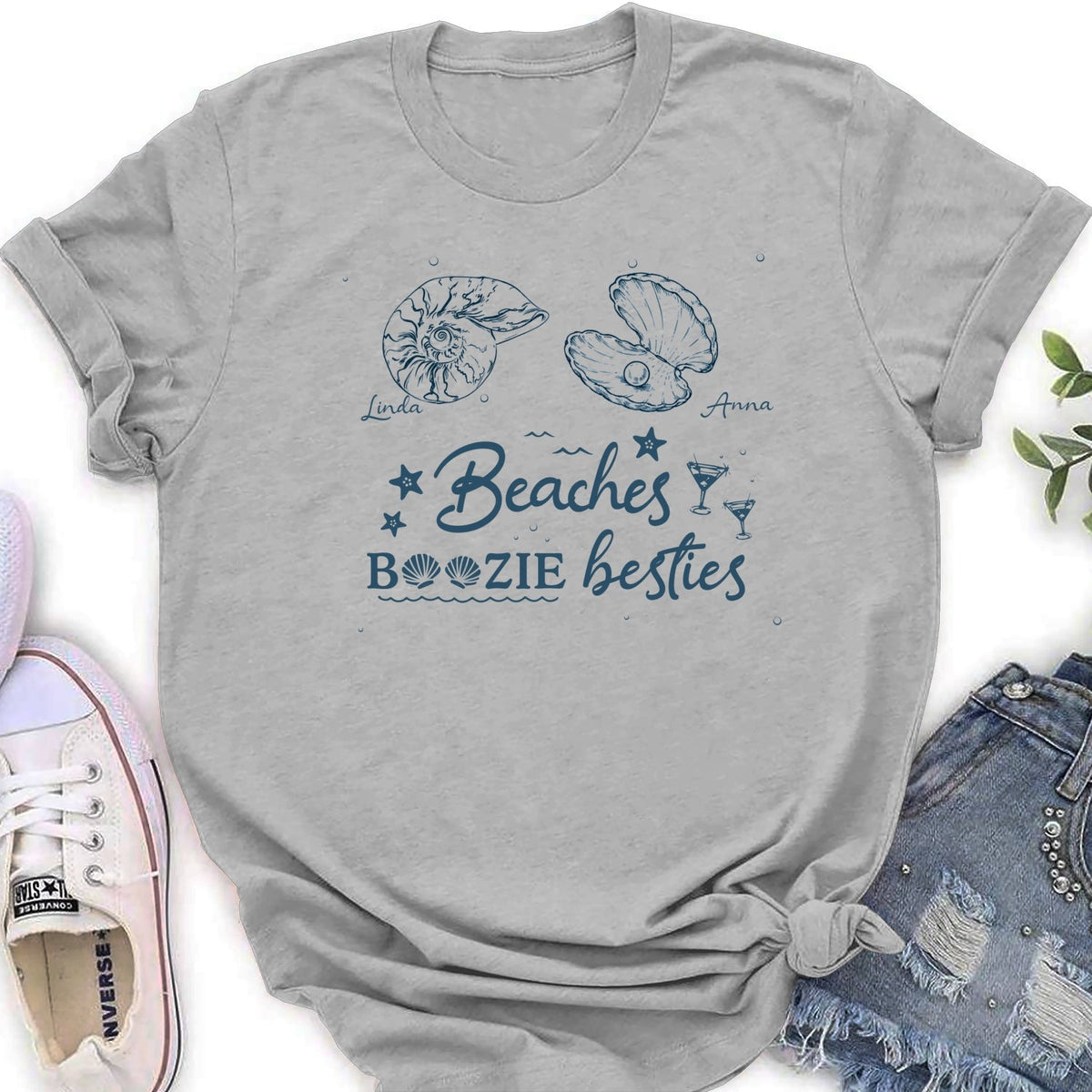 Custom Best Friend, Christmas & Birthday Friendship Keepsake Gift • Ocean Treasures - Personalized Shirt