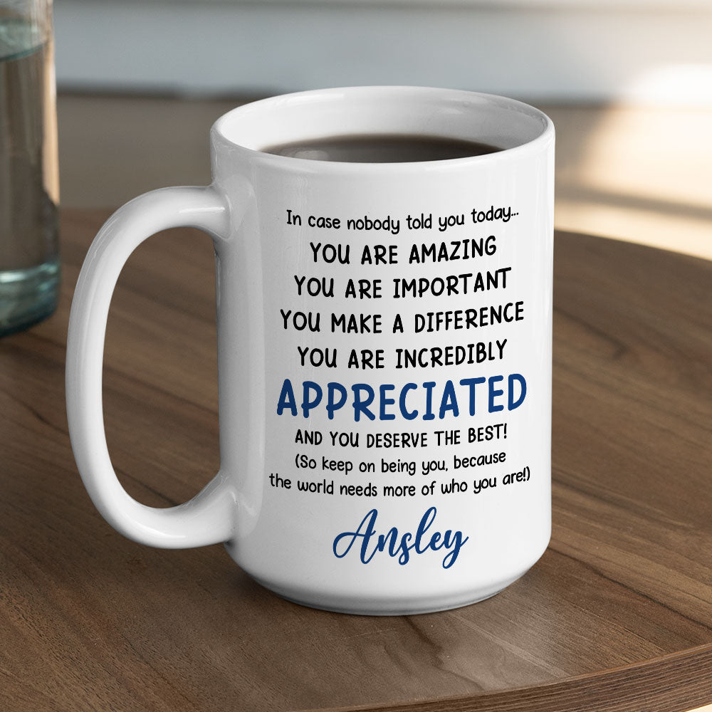 Custom Best Friend, Christmas & Birthday Friendship Keepsake Gift • You Deserve The Best - Personalized Coffee Mug