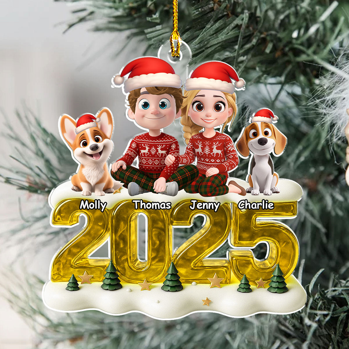 Custom Keepsake Christmas Ornament •  Memorable Year - Personalized Acrylic Ornament