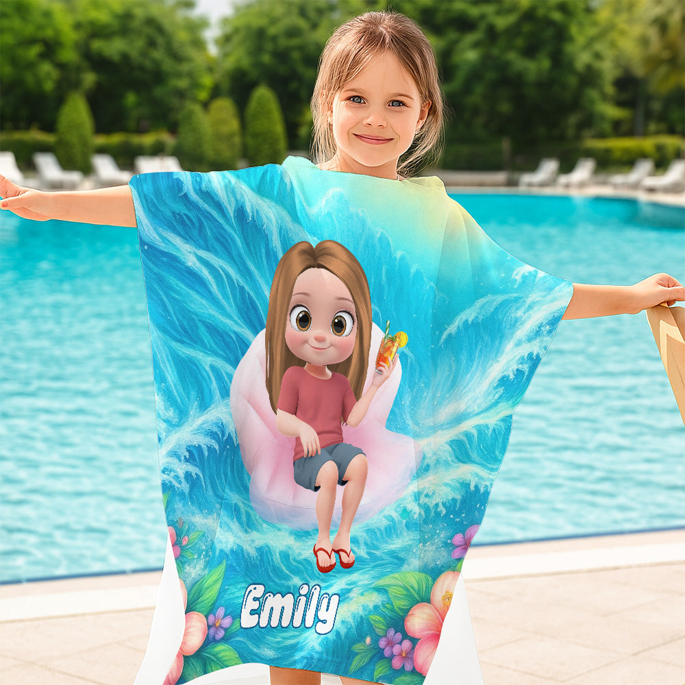My Forever Love - Personalized Hooded Beach Towel