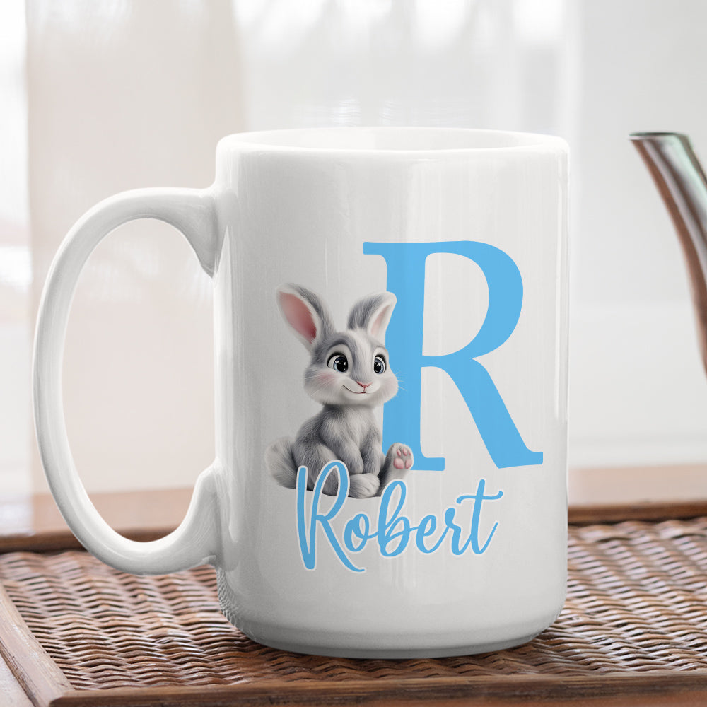 Custom Christmas & Birthday Keepsake Gift • Cute Bunny Easter - Personalized Coffee Mug