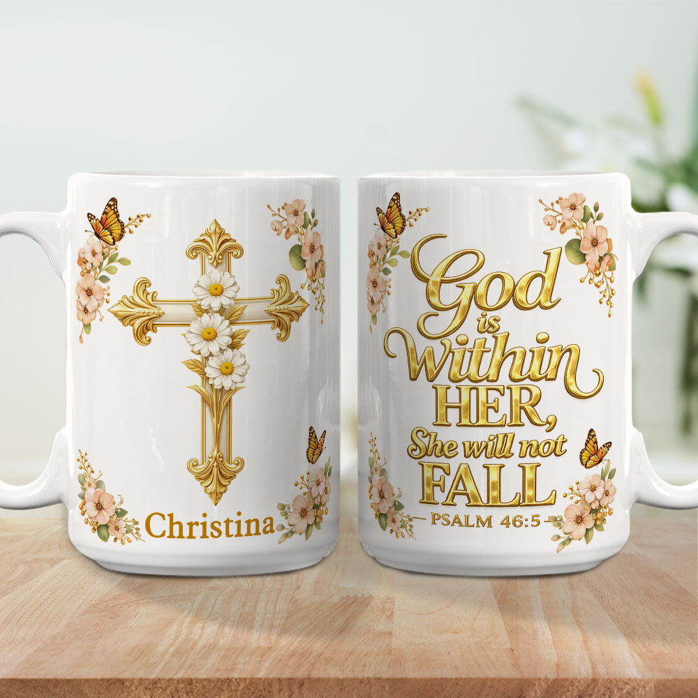Custom Christmas & Birthday Gift for Daughter • You Will Not Fall - Personalized Coffee Mug