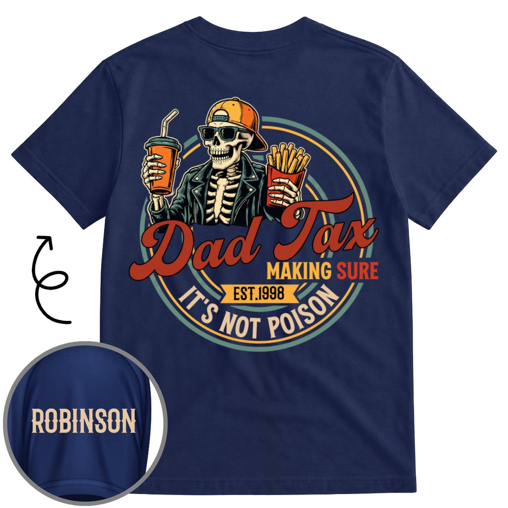 Custom Father's Day, Special Gift for Dad & Grandpa • Poison Tester - Personalized Shirt With Design On Sleeve