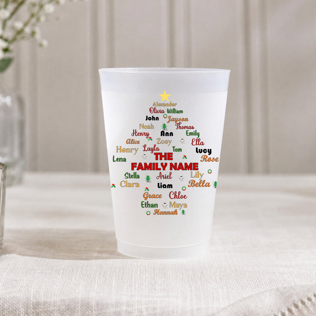 Made For Family Christmas Moments - Personalized Frosted Cup