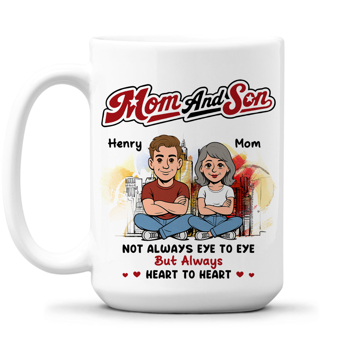 Custom Father's Day Gift For Son • We Stand Together Always - Personalized Coffee Mug