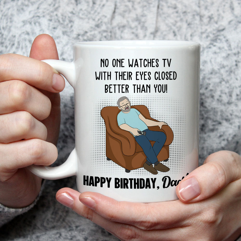 Custom Christmas & Birthday Gift for Dad • Professional Couch Napper - Personalized Coffee Mug
