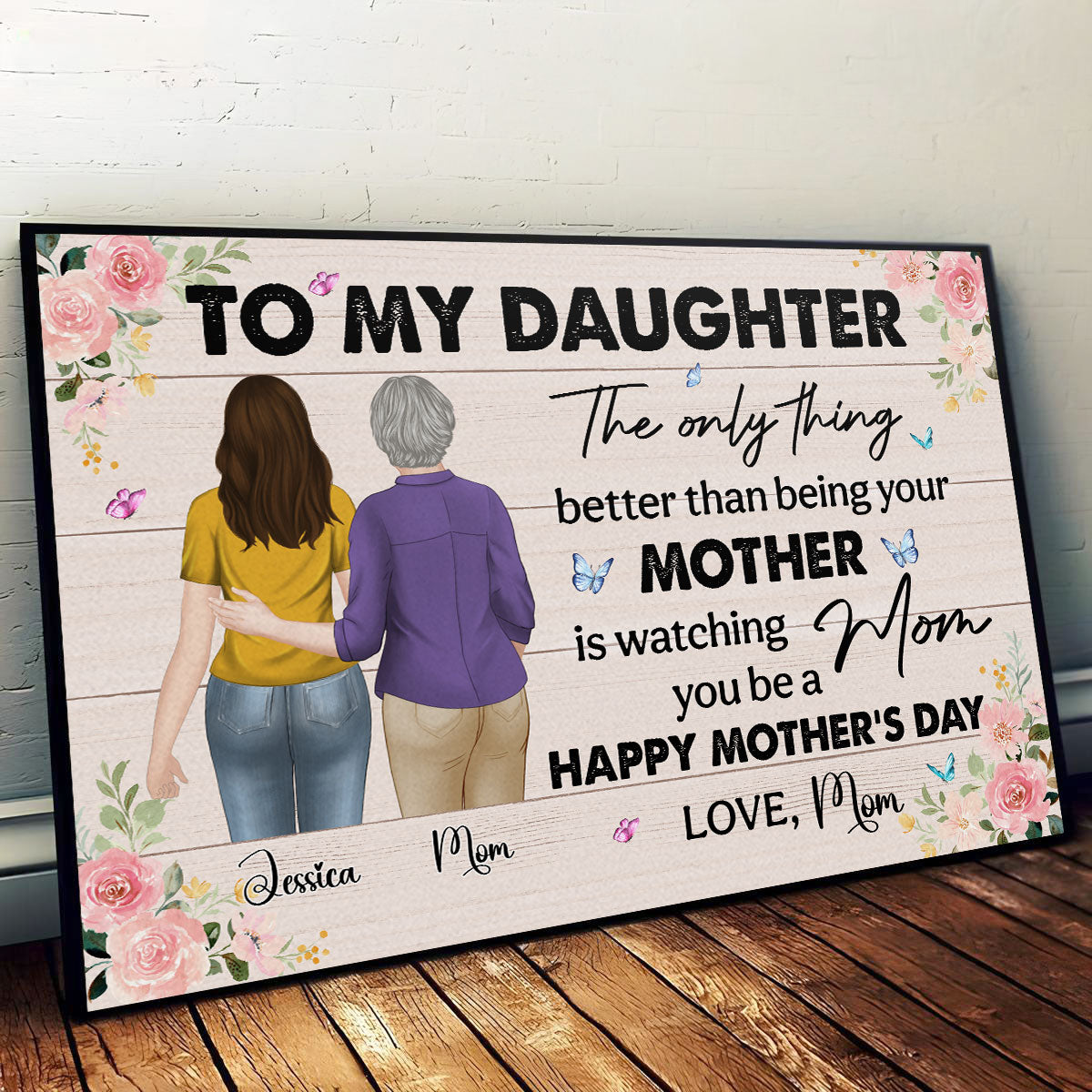 To My Daughter - Personalized Poster