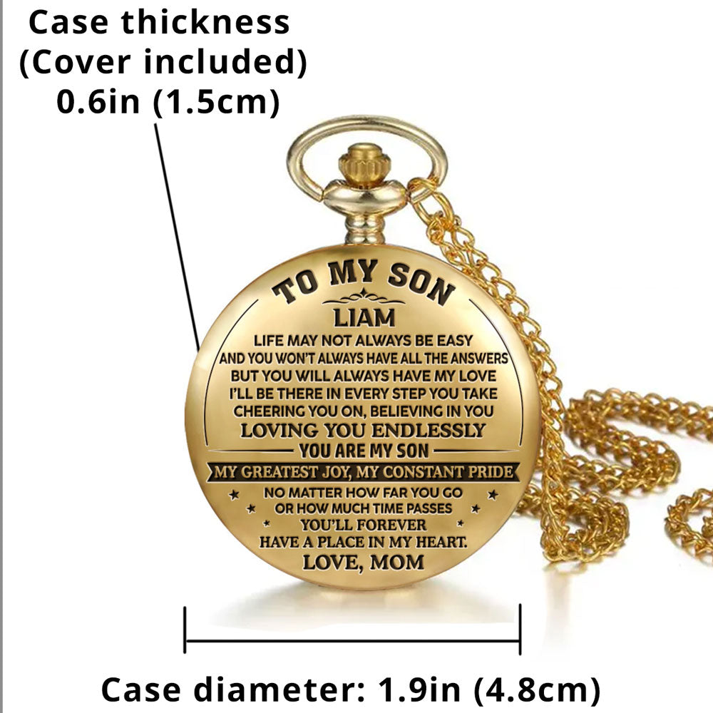 You Are My Pride - Personalized Pocket Watch