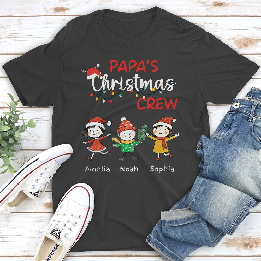 Custom Christmas & Birthday Gift for Grandpa • Grandpa Christmas Crew Always Ready - Personalized Shirt
