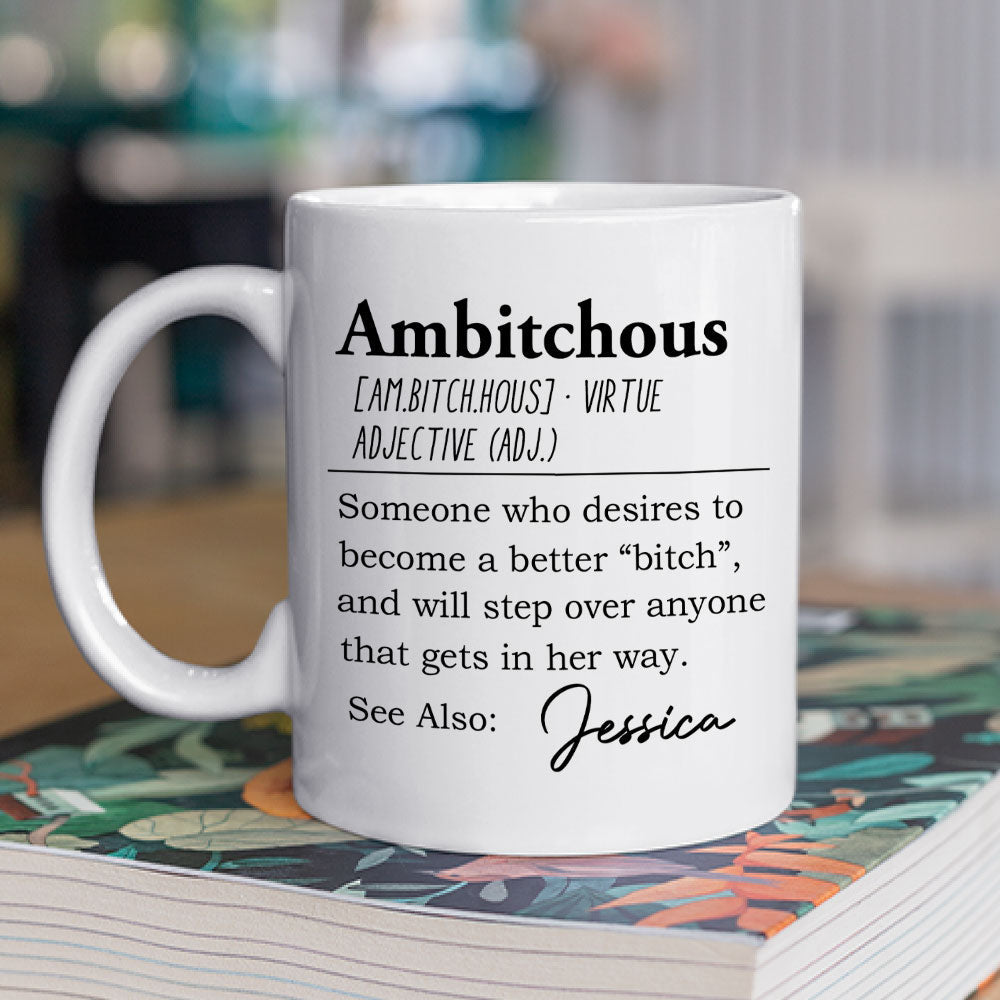 Custom Best Friend, Christmas & Birthday Friendship Keepsake Gift • Unbothered Confident Ready To Win - Personalized Coffee Mug