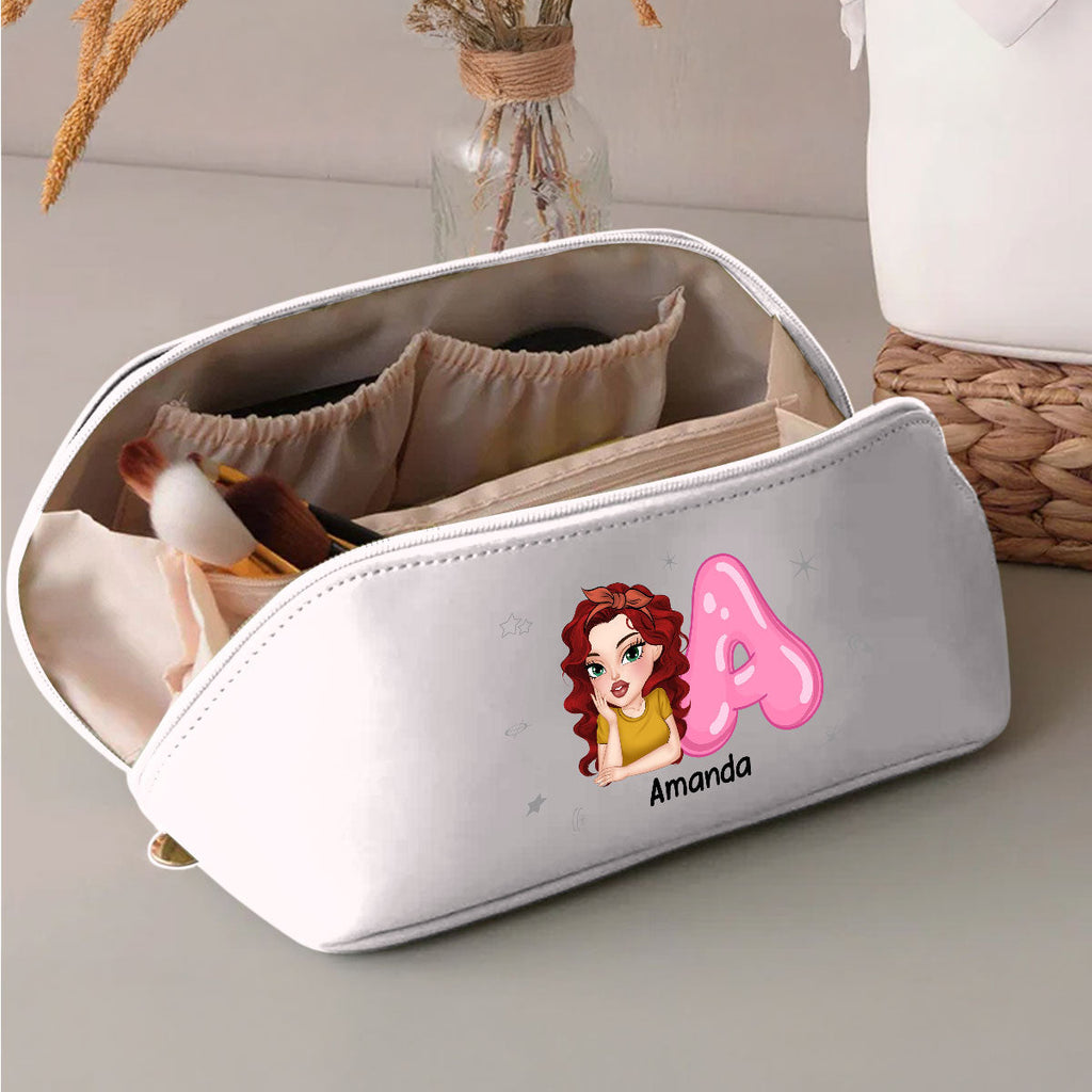 Y2K Girl - Personalized Leather Makeup Bag