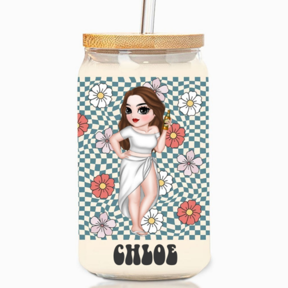 Retro Style - Personalized Glass Can