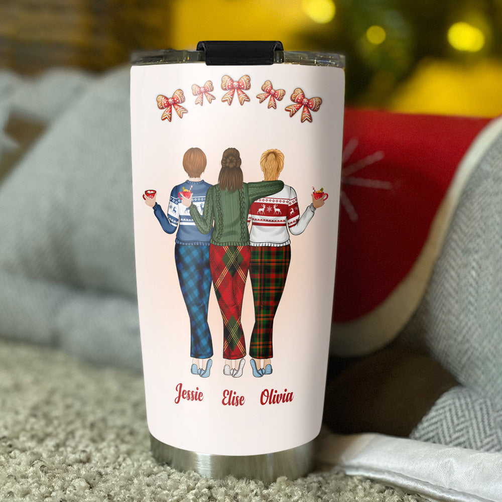 Custom Christmas Birthday Gifts For Best Friend • Wonderful Time - Personalized 3D Inflated Effect Tumbler