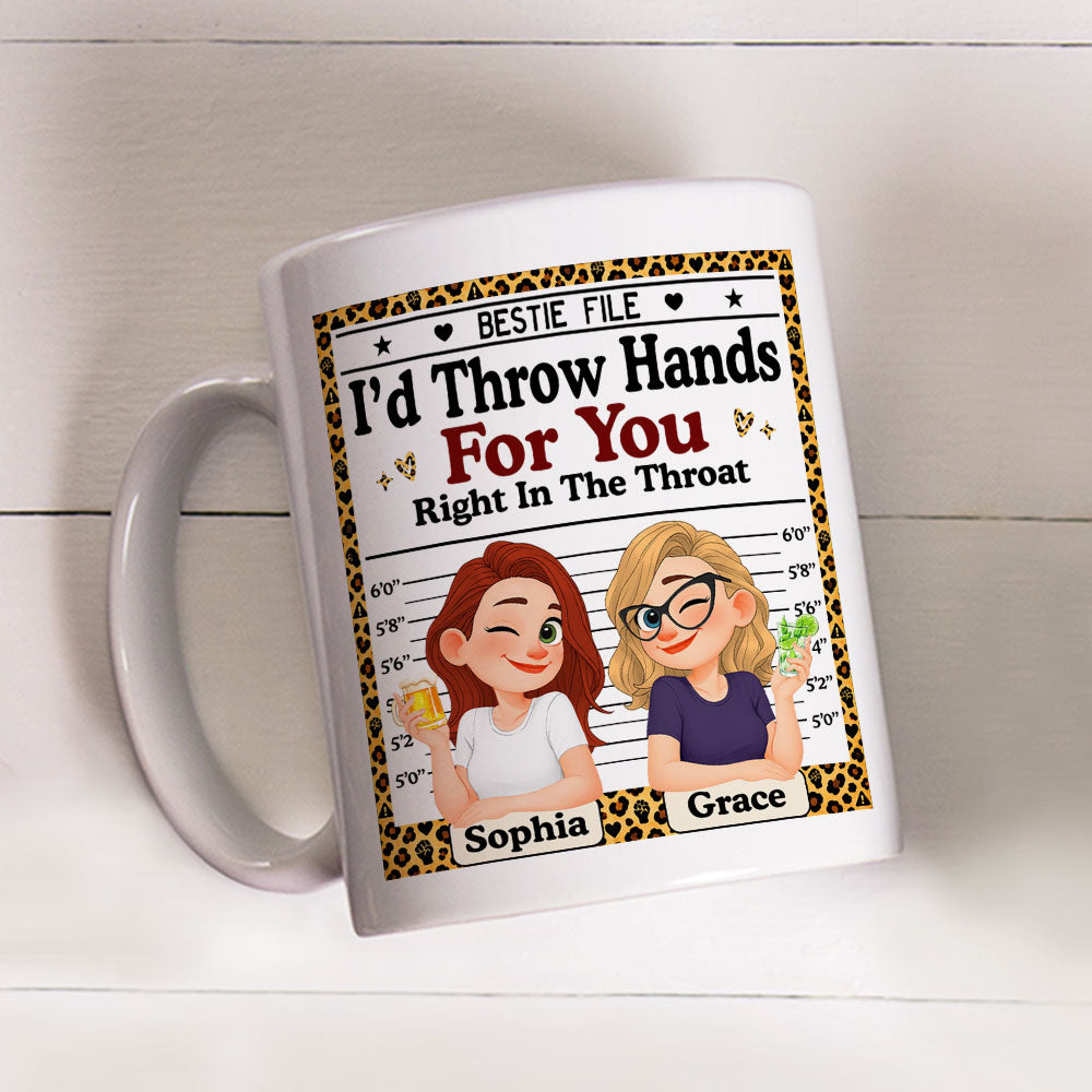 Custom Best Friend, Christmas & Birthday Friendship Keepsake Gift • Bestie File - Personalized Coffee Mug