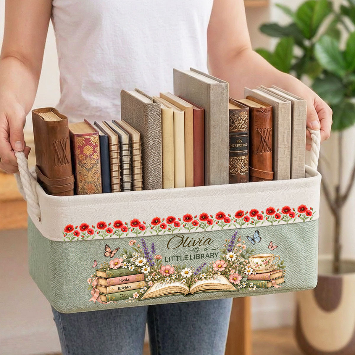 A Shelf Full Of Love - Personalized Storage Basket