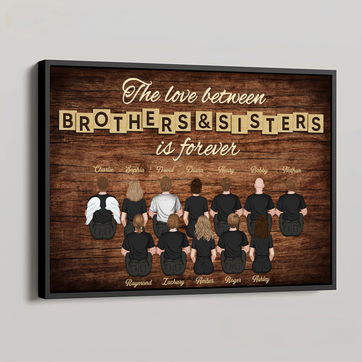 Brothers & Sisters Forever Version 3 - Personalized Poster