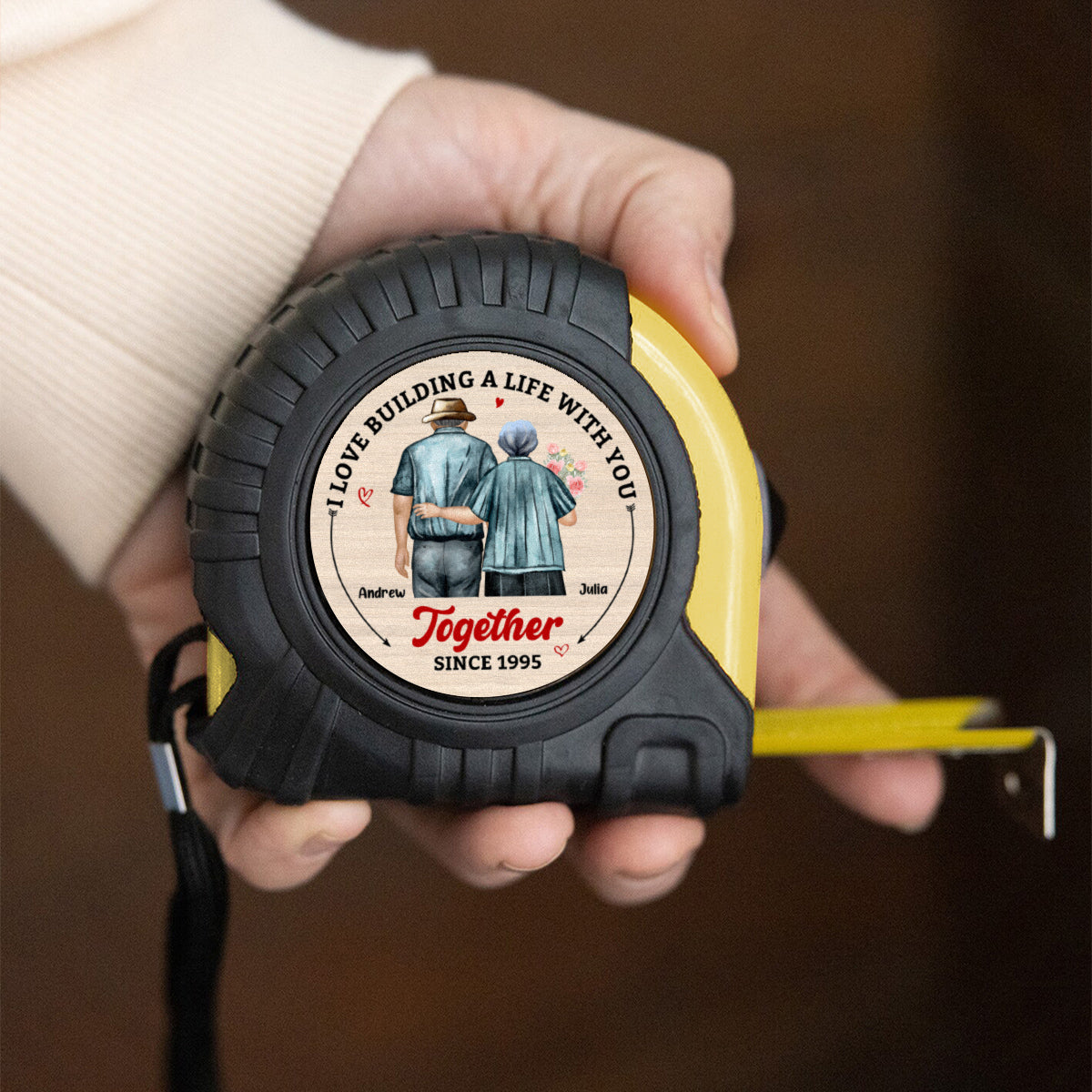 Building A Life - Personalized Tape Measure