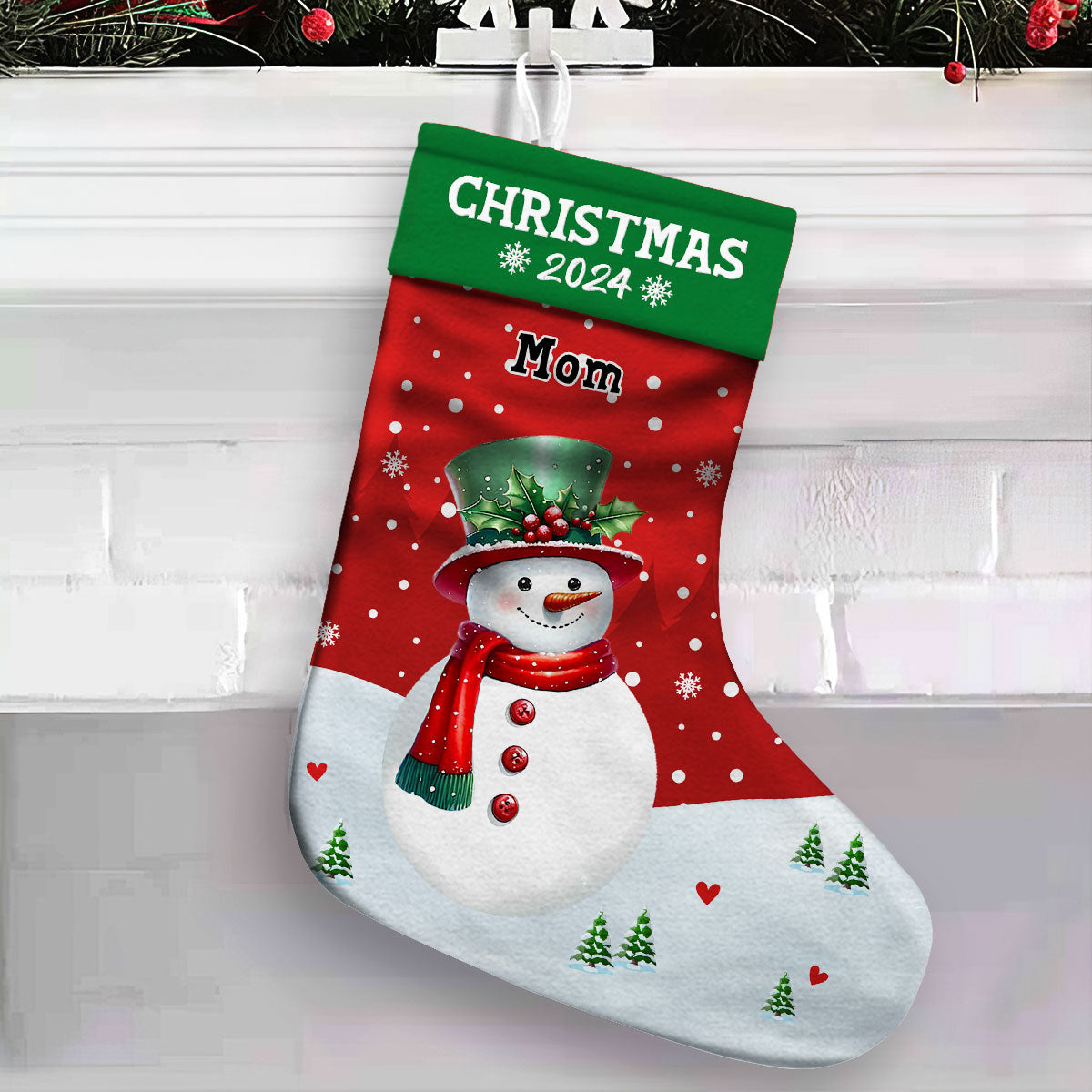 Custom Name Family Christmas Gifts, for Family Members, Holiday Decor • Family Christmas Stocking 2024 - Personalized Christmas Stocking