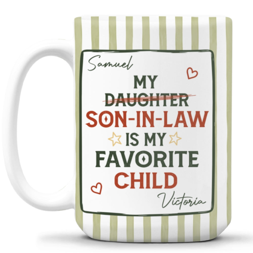 Custom Father's Day Gift For Son • My Favorite Child - Personalized Coffee Mug