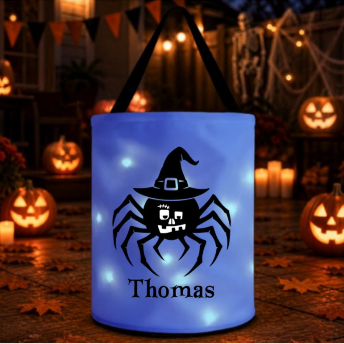 Halloween Mascot - Personalized Light Up Basket