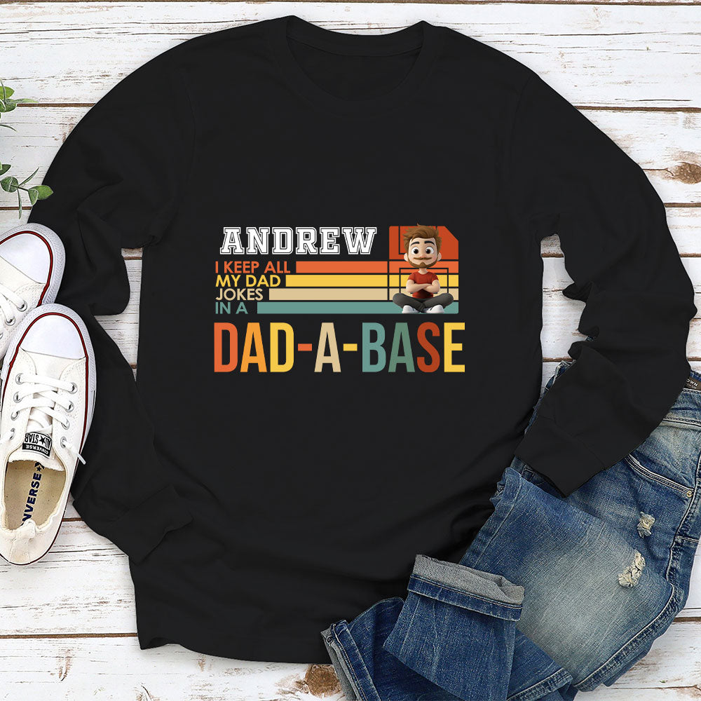 Custom Father's Day, Special Gift for Dad & Grandpa • Dad Jokes On File - Personalized Shirt