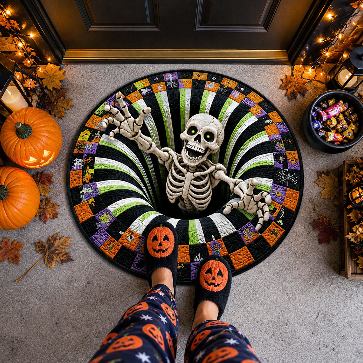 Spooky Season Runs In Family - Personalized Doormat