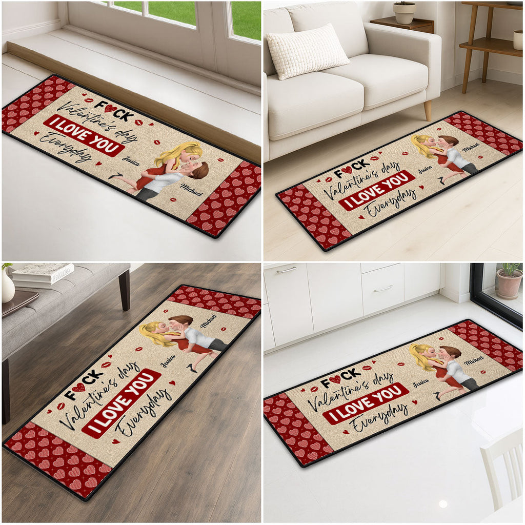 Custom Couple Rug, Anniversary Housewarming Gift For Wife Husband • Custom Couple Rug, Anniversary Housewarming Gift For Wife Husband • Endless Love - Personalized Runner Rug