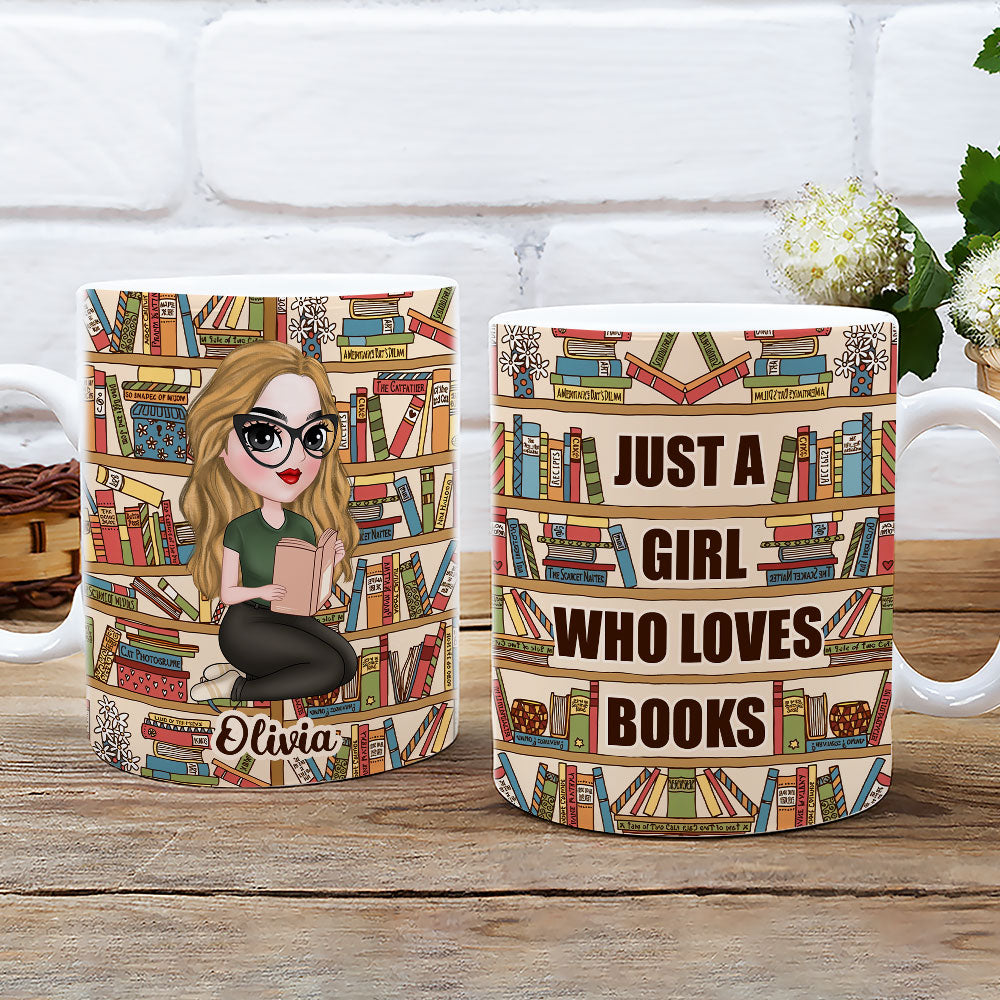 Custom Christmas & Birthday Keepsake Gift • Book Lover - Personalized Coffee Mug