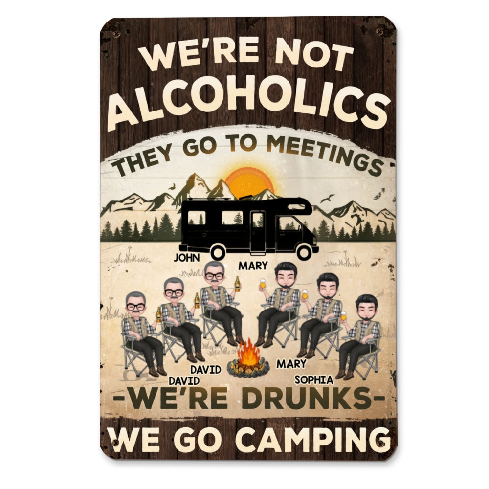 Custom Home & Wall Decor, Birthday & Christmas Gift • We Are Not Alcoholics - Personalized Metal Signs