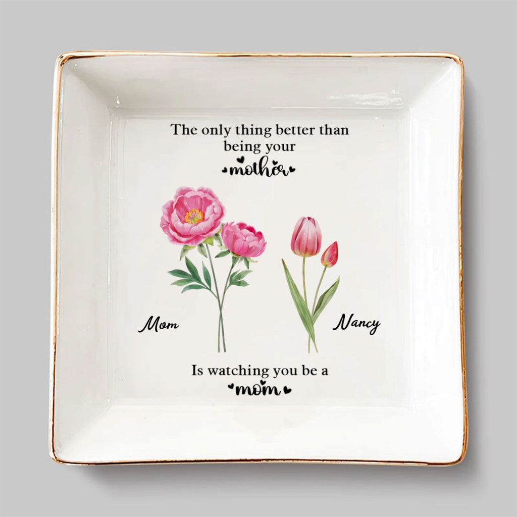 Custom Bestie Trinket Dish, Birthday Christmas Gift For Best Friend • You Are The Best Thing - Personalized Jewelry Dish